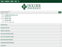 Tablet Screenshot of holderinsurance.com